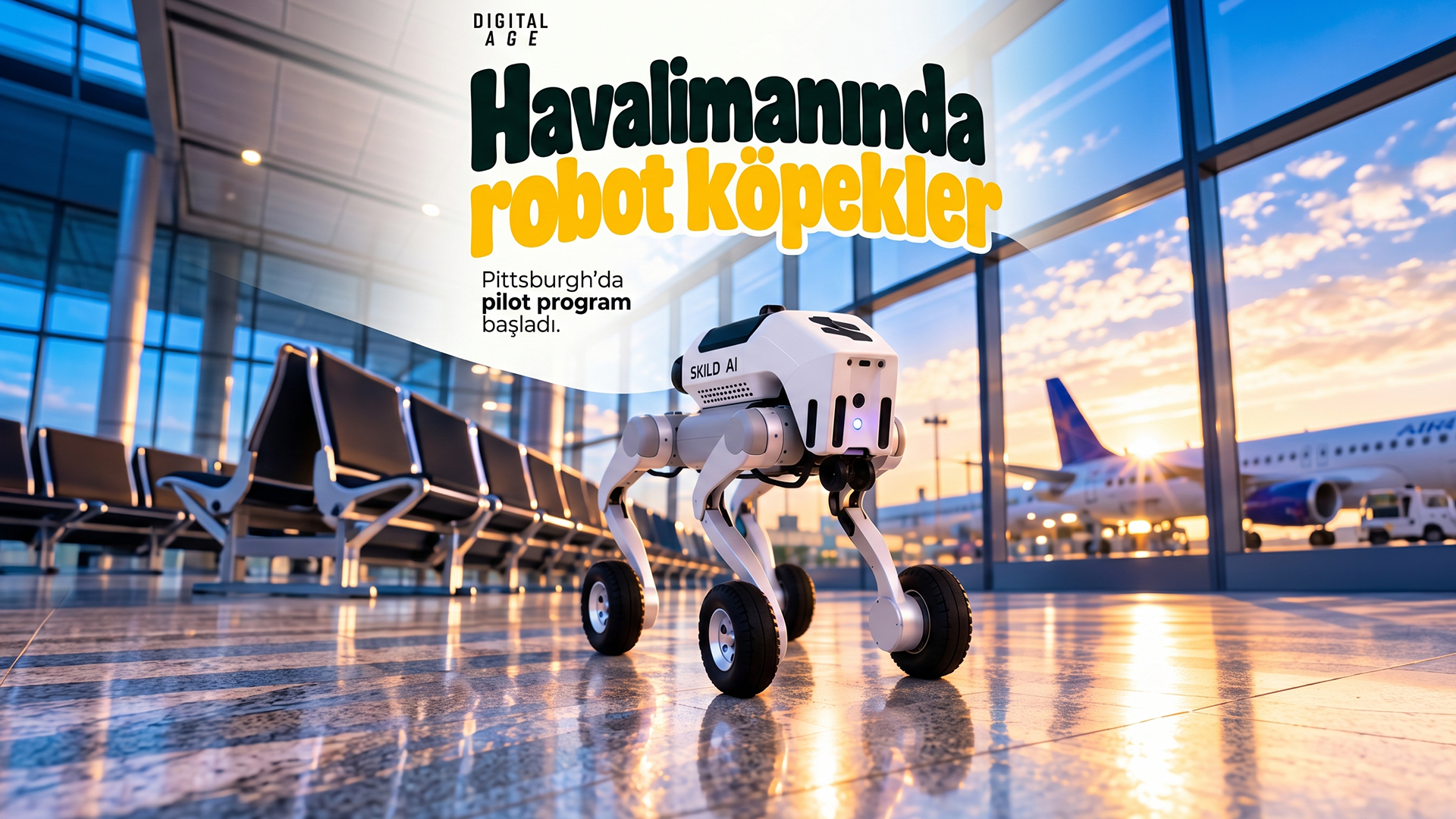 Havalimanının yeni görevlileri: Robot köpekler
